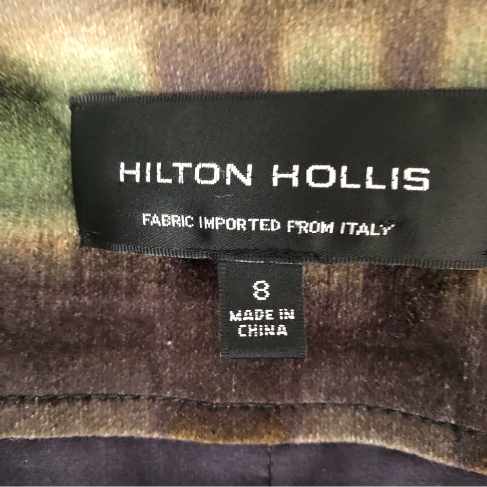 Hilton Hollis Green & Black Tailored Double Zip Blazer Size 8 - Picture 12 of 13